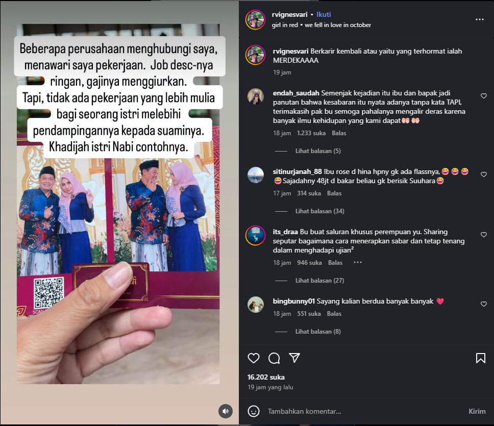 Istri Yai Mim ingin bekerja